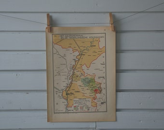 1941 Vintage Juliana Canal Map