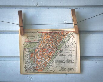 1950s Vintage Auteuil Map