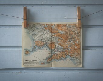 1926 Vintage Naples & Surroundings Map