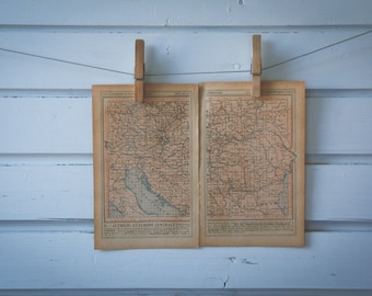 1921 Vintage Central & East Europe Map