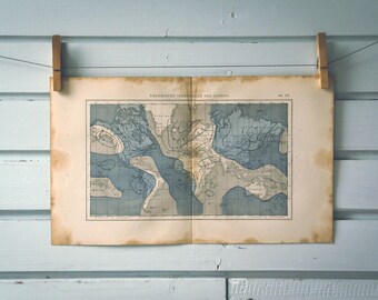 1872 Vintage World Map