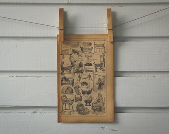 1921 Vintage Cradles Illustration