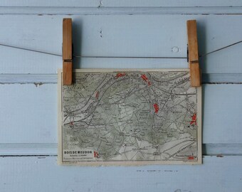 1909 Vintage Meudon Forest Map