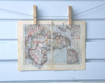 1933 Vintage Map of Africa