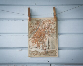 1911 Vintage Innsbruck Map