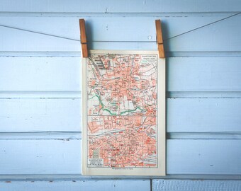 1925 Vintage Dortmund Map