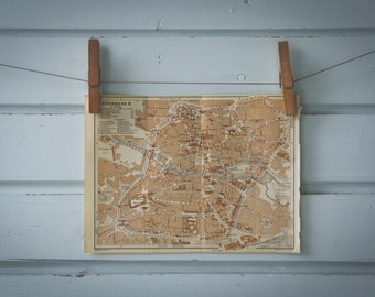 1936 Vintage Nuremberg Map
