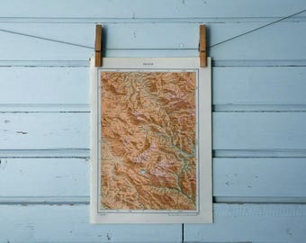 1971 Vintage Prozor & Surroundings Map