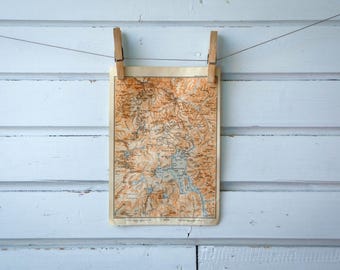1905 Vintage Yellowstone National Park Map