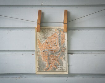 1920 Vintage Bilbao Map