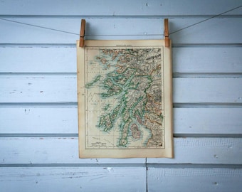 1901 Vintage Argyll Map