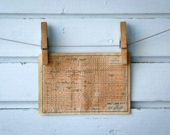 1905 Vintage Salt Lake City Map