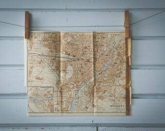 1936 Vintage Munich Map