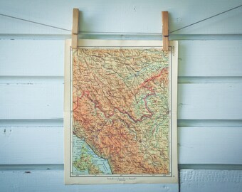 1961 Vintage Dolenjska & Gorski Kotar Map