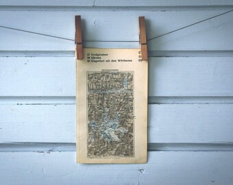 1932 Vintage Grossglockner Map