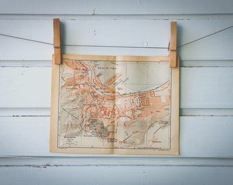 1927 Vintage Sidi M'Hamed Map