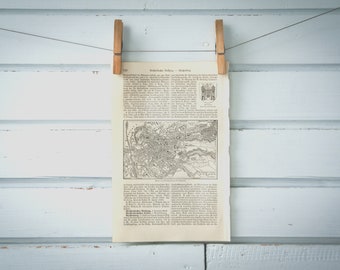 1907 Vintage Liberec Map