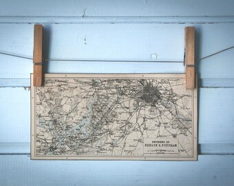 1895 Vintage Berlin & Surroundings Map