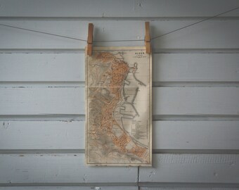 1911 Vintage Algiers Map