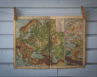 1920s Vintage Map of Russia