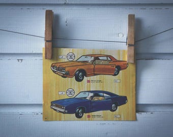 1970 Vintage Matchbox Cars Illustration