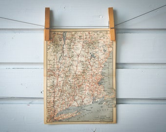 1894 Vintage North Mid-Atlantic Map