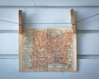 1950s Vintage Opéra Map