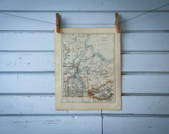 1901 Vintage Manitoba Map