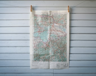 1957 Vintage Žumberak & West Dolenjska Map