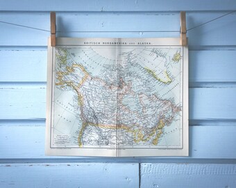 1882 Vintage Map of Canada