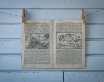 1907 Vintage Map of Athens in Classical Antiquity