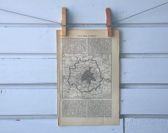 1894 Vintage London & Surroundings Map