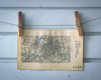 1932 Vintage Map of Berlin