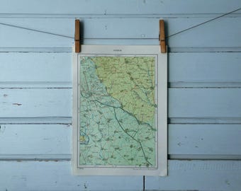 1971 Vintage West Vojvodina Map