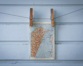 1909 Vintage Strait of Messina Map