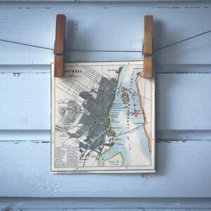 Carte de Montréal vintage 1907