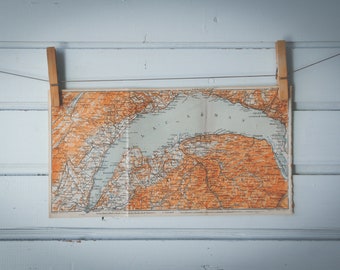 1910 Vintage Lake Geneva Map