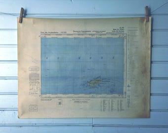 1943 Vintage Sveti Andrija Map