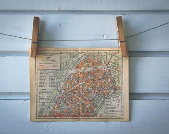 1950s Vintage Passy Map