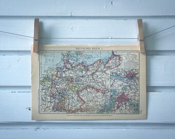 1930 Vintage Germany Map