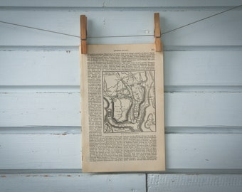 1907 Vintage Jerusalem Map