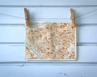 1931 Vintage Map of Rome