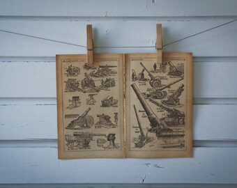 1921 Vintage Artillery Illustration