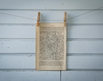 1887 Vintage Siege of Belfort Map