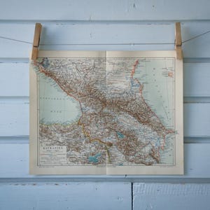 Carte vintage du Caucase de 1907
