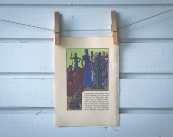 1930 Vintage Slave Market Illustration
