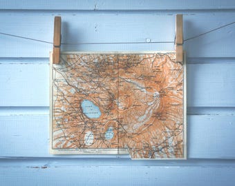 1926 Vintage Alban Hills Map