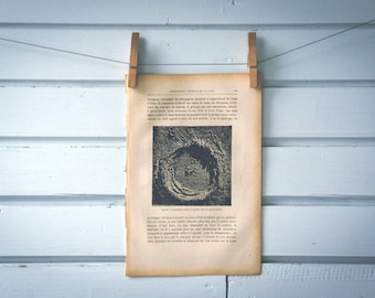 1884 Vintage Copernicus Crater Illustration