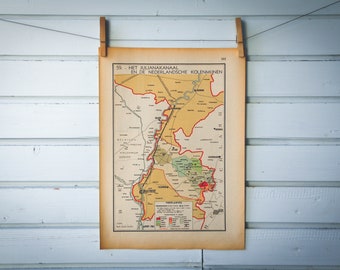 1941 Vintage Juliana Canal Map