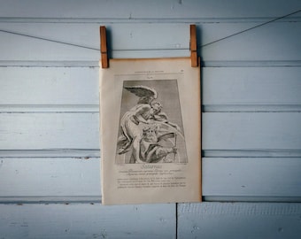 1884 Vintage Saturn Illustration